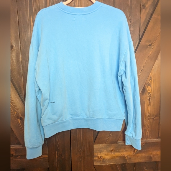 Pangaia Grade Sky Blue Crew Neck Recycled Organic Cotton Sweatshirt Size Small - Picture 8 of 8